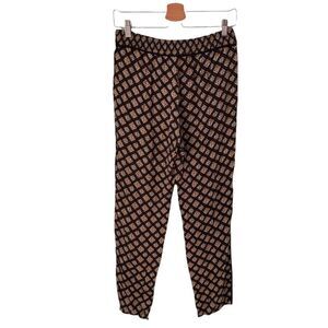 NEW Color Blook Paris Cropped Pants in Size US 04